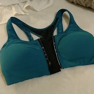 Nike zip front sports bra